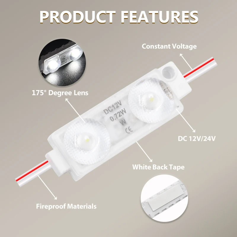 12V 4213 LED Module 1W SMD IP68 High Brightness LED Modules for Sign Letters Channel Letters Advertising Signs 50pcs 200pcs