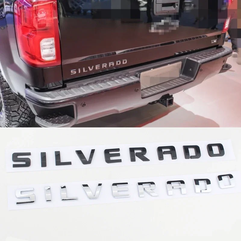 Car Stickers Emblem letter for Chevrolet Silverado 1500 2500HD 3500 Accessories Car Styling Rear Trunk Logo Decoration