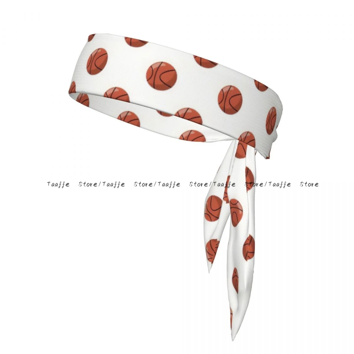 

Sweatband Bandanas Basketball Ball Pattern Hairband Head Tie Sports Headband Hair Accessories