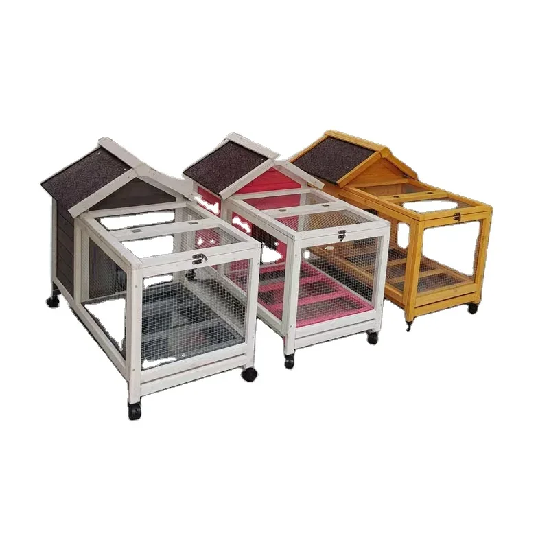 

Modern Sustainable Solid Wood Pet Cage Outdoor Chicken Coop Rabbit Cage for Chickens Birds Rabbits Triangle Bird Chickens House