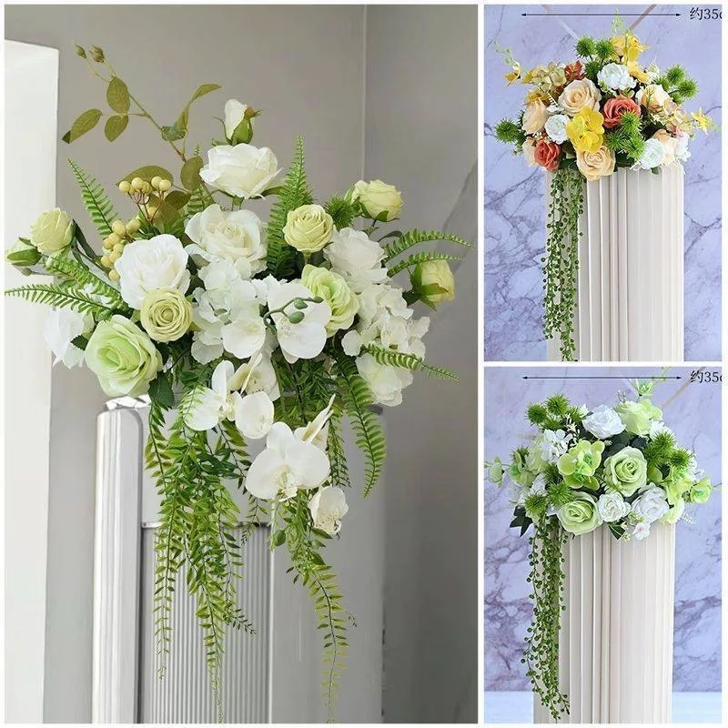 Simulated Road Guide Flower Table Flower Hanging Bucket Cabinet, Air Conditioning Cabinet, Decorative Decoration, Company Front