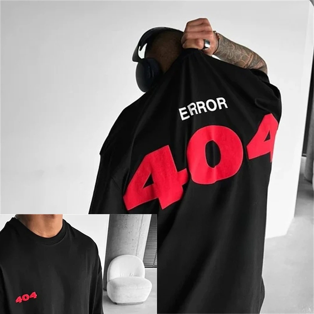 Summer Men's Digital Letter Printed Round Neck Short Sleeved Street Cotton Casual High-quality Trendy High Quality T-shirt