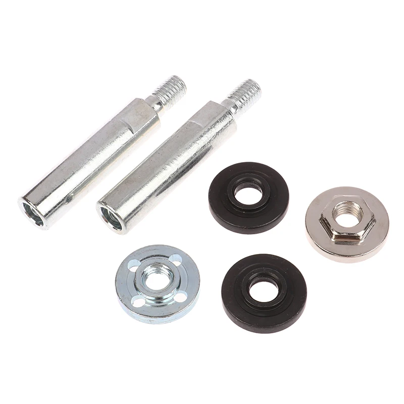 1 set 80mm Angle Grinder Extension Connecting Rod M10 Thread Adapter Shaft Nuts For 100 Angle Grinders/Polishers Grinding Heads