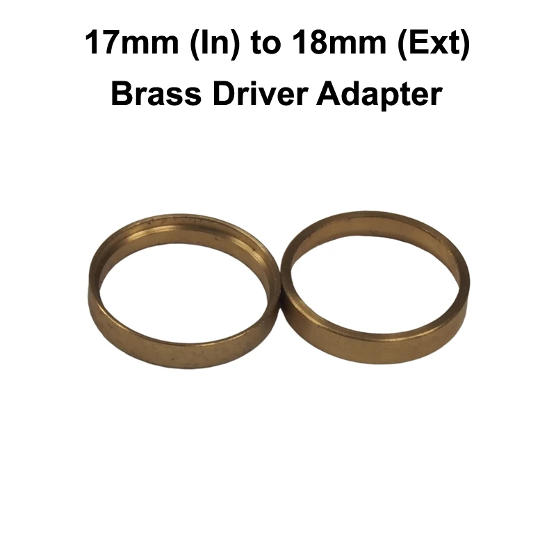 KT03 17mm (Inner) to 18mm (External) Brass Ring Driver Adapter