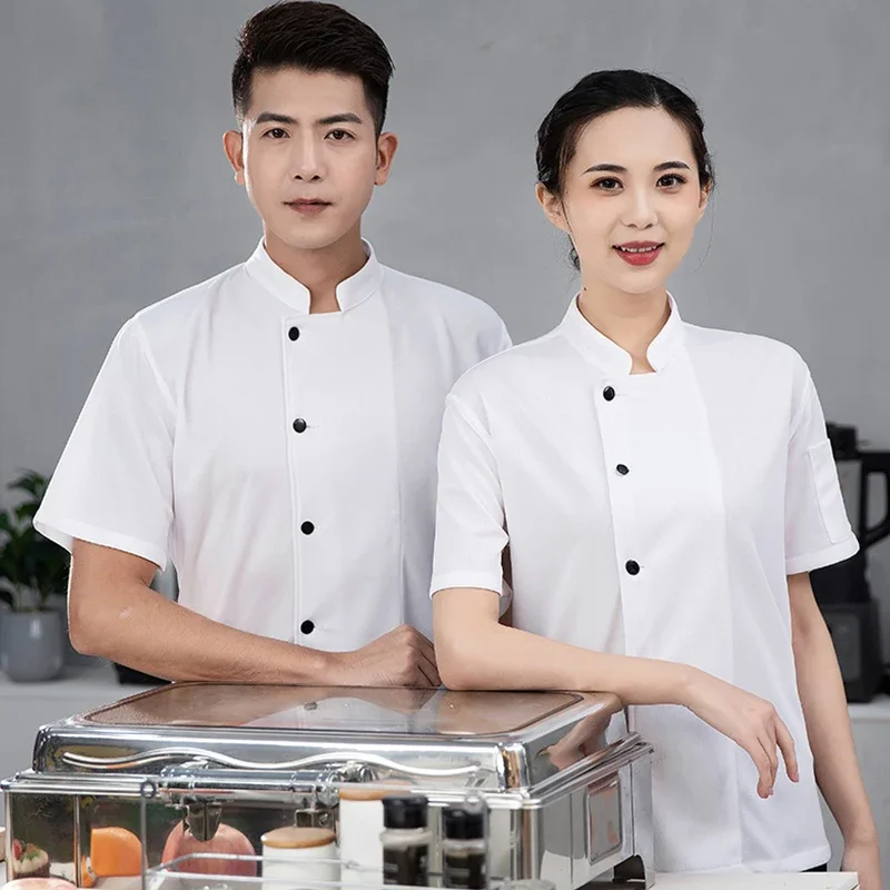yessummer-camisetas-de-chef-de-manga-corta-transpirables-finas-sedosas-y-frescas-uniformes-para-cocina-restaurante-hotel-panaderia-y-catering