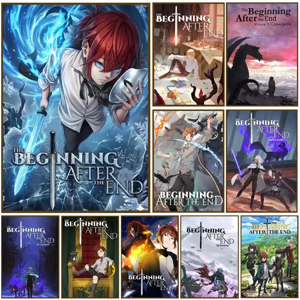 The Beginning After the End Manhwa Poster Self-adhesive Living Room Bedroom Party Bar Decor Moisture-proof Fade-resistant HD