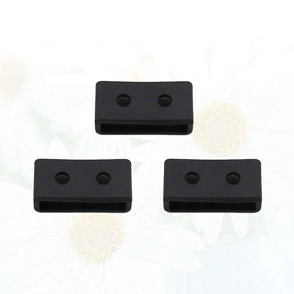 

3 Pcs Silicone Bezel Ring Watch Band Compatible Strap Loop Wristband Retaining Loops for Strap Ends Durable Soft Elastic Bright