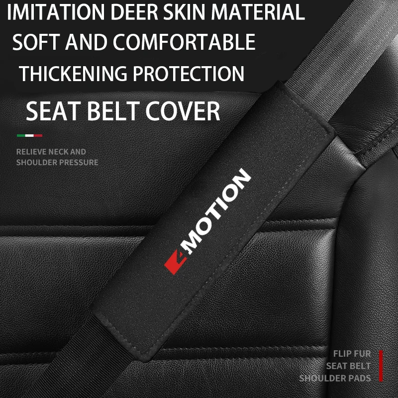 1PC Imitation Deer Leather Car Seat Belt Cover Adult Child Shoulder Protector Padding For VW 4 MOTION Golf Polo Tiguan Passat