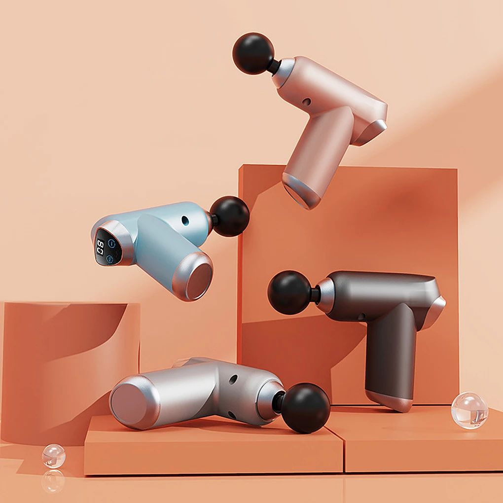 Fascia Massager LCD Muscle Massaging Vibrating Relaxation with 4 s