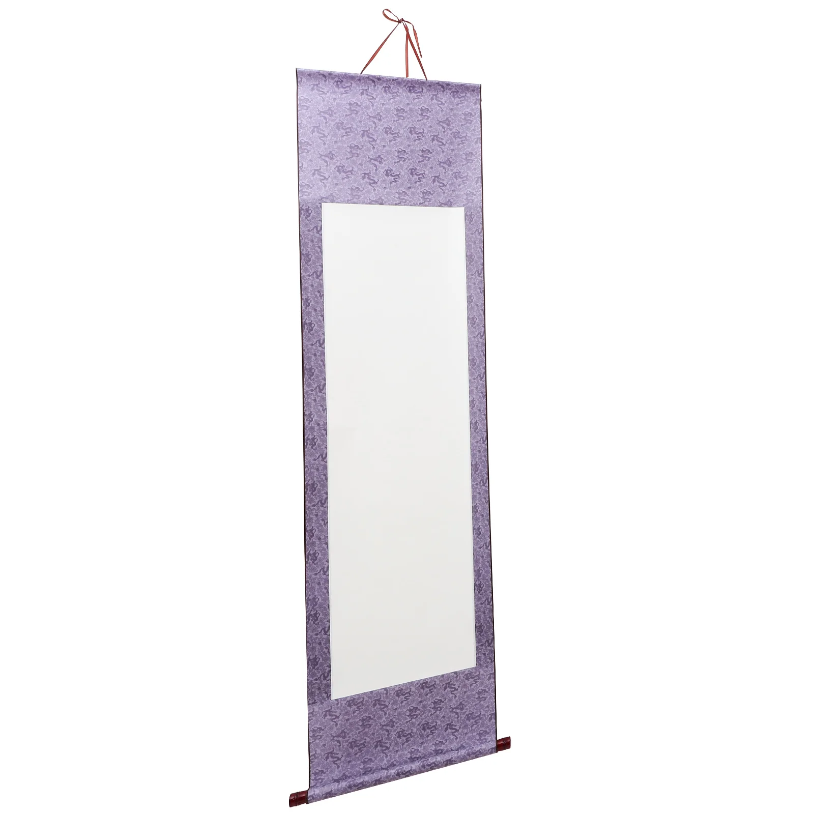 

Blank Scroll Two Feet Lengthened Rice Paper Calligraphy Hanging Vertical Blue Xuan Paper Wood Material Lightweight Storage Box