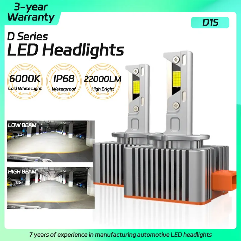 

Car LED Headlight D1S D1R D2S D2R D3S D3R D4S D4R D5S D8S Auto Driving Running Lamps Car Fog Light High Low Beam Auto Accessory