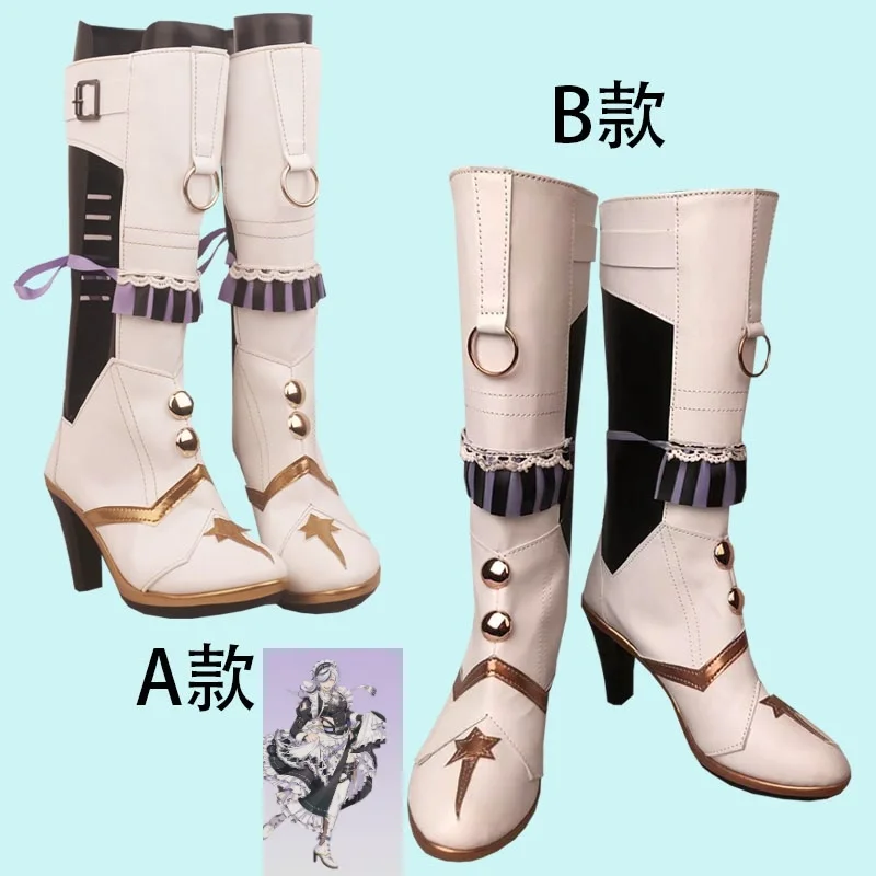 لعبة نو: أحذية كرنفال بليد التأثيرية أحذية الهالوين كرنفال حفلة حلوة جميلة القتال خادمة بولي Leather الأحذية الجلدية