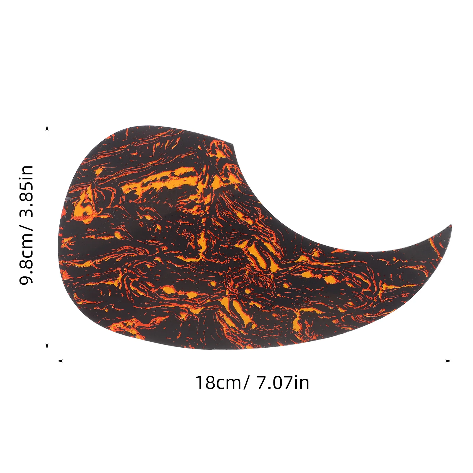 1 قطعة ذاتية اللصق الصوتية الغيتار Pickguard السليلويد البلاستيكية استبدال مكافحة لوحة أجزاء 128 مللي متر الغيتار الملحقات