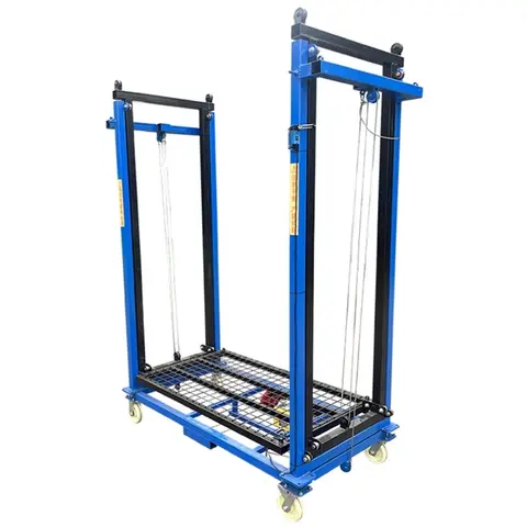 Plataforma de elevación plegable móvil, andamio eléctrico de 500KG, control remoto, elevación automática, polipasto de decoración interior y exterior