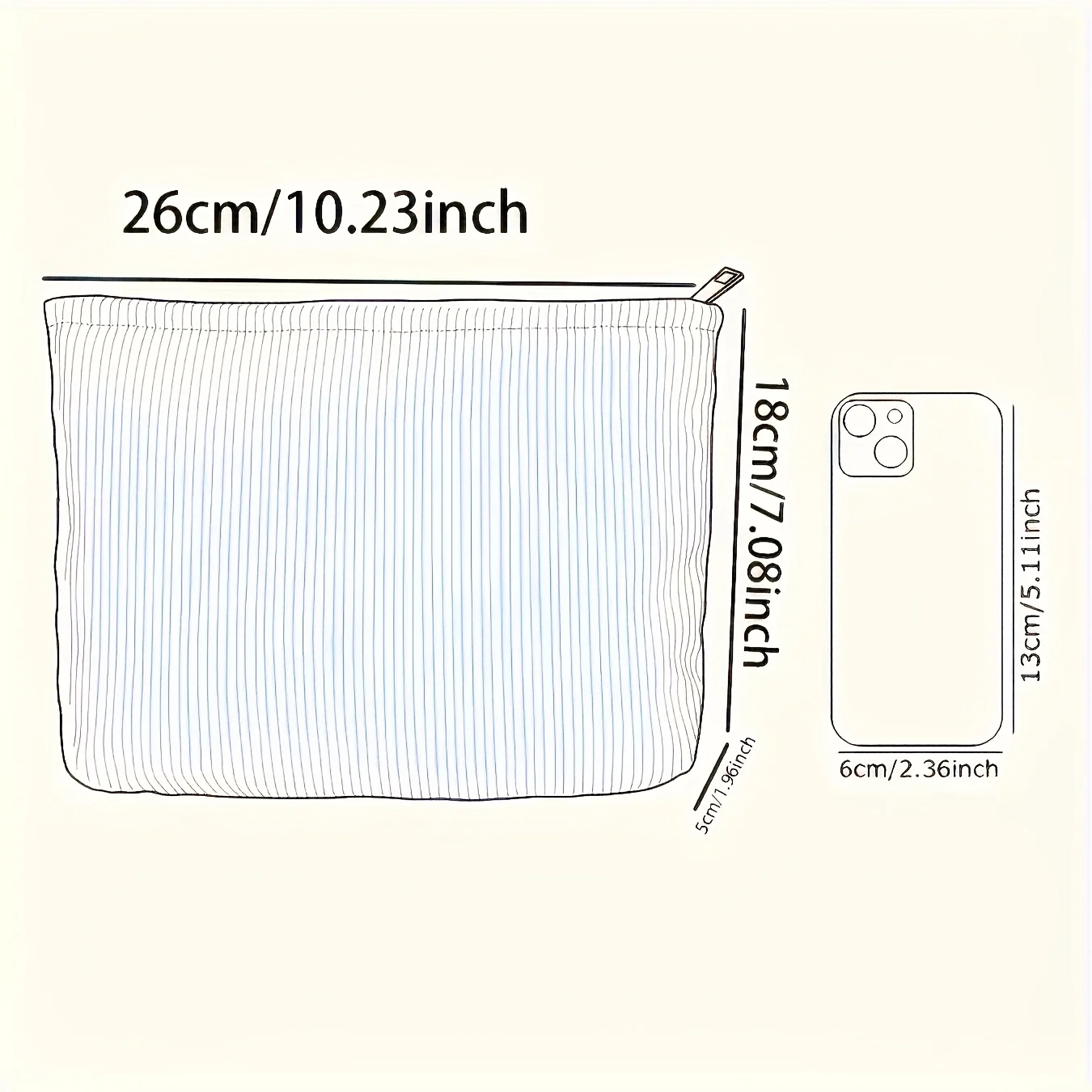 Kosmetiktasche mit Muschel- und Seesternmuster – leichte Aufbewahrungstasche mit Reißverschluss, Unisex, geeignet für Toilettenartikel und Accessoires – Detail 4
