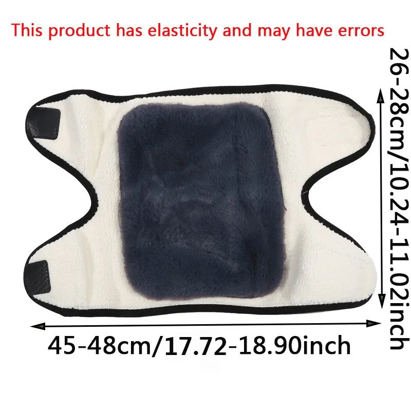 Rodilleras cálidas de invierno para calentadores de piernas para hombres mayores, rodillera para artritis de piernas frías, rodillera, Protector de rodilla de piel de conejo falsa