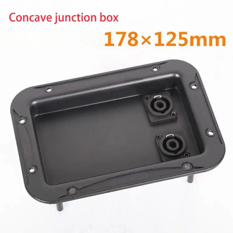 2 pcs Sound box junction box mounting board Input junction board Dual 4-core Ohmic head stage sound cable box