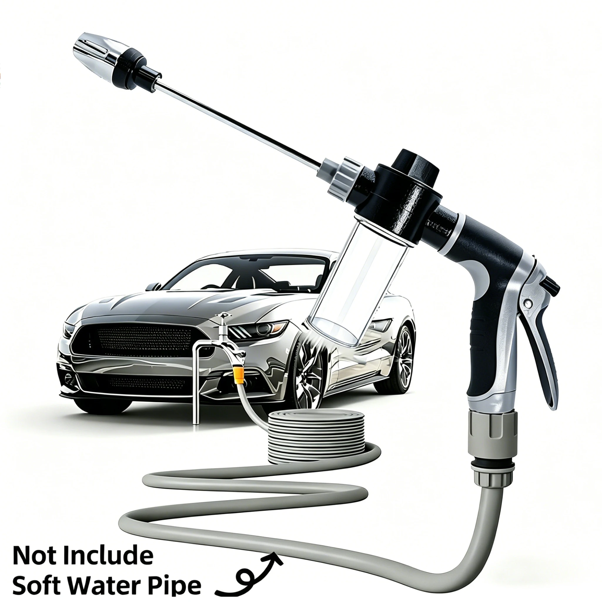 NEW High Pressure Car Wash Water Gun Garden Water Pipe Nozzle, Multifunctional Watering Tool, Powerful Cleaning For Cars Garden