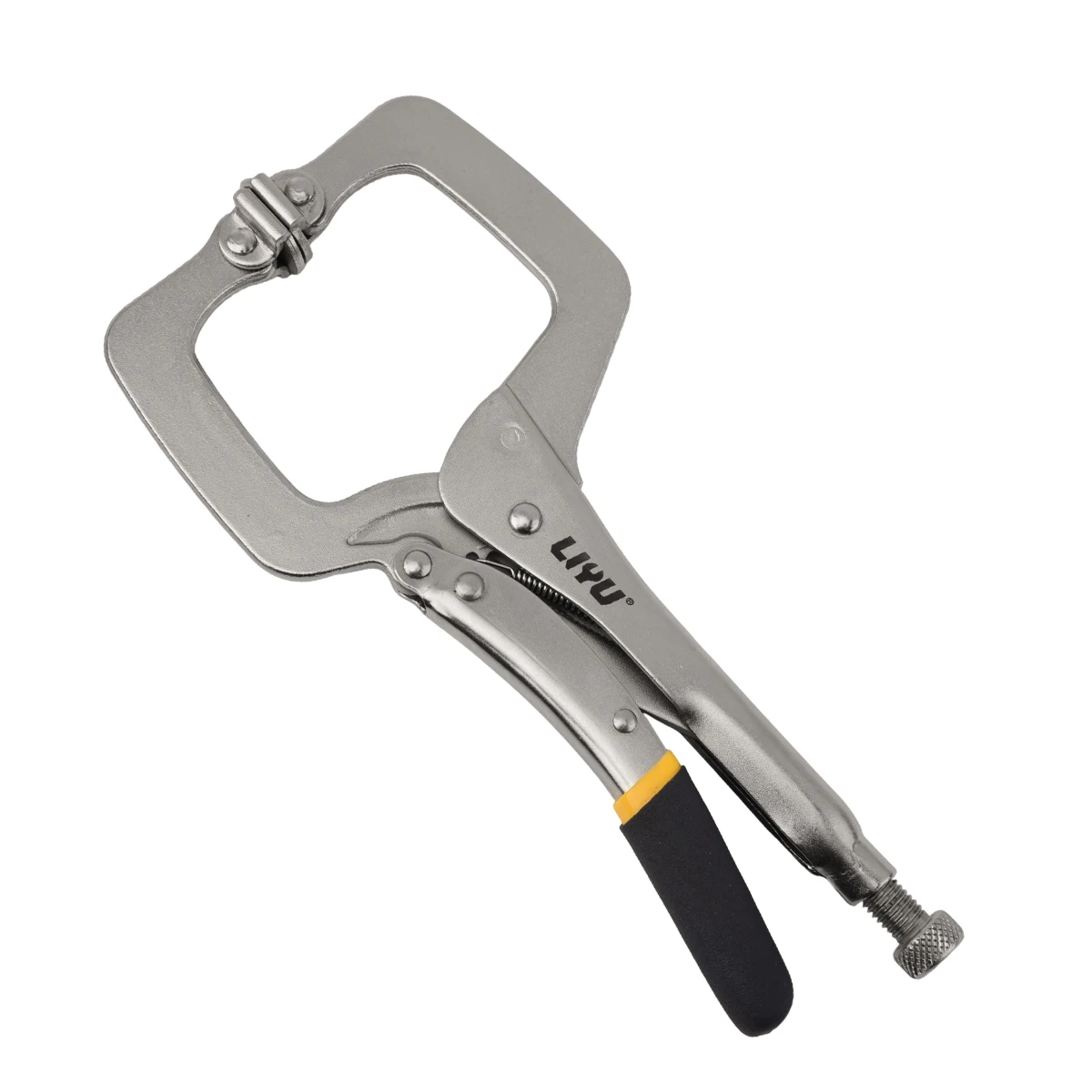 

11" Swivel Pad C-Clamp Locking Pliers, Heavy-Duty Multi-Purpose Fast Fixing Clamping Tool for Welding, Carpentry, Auto Repair