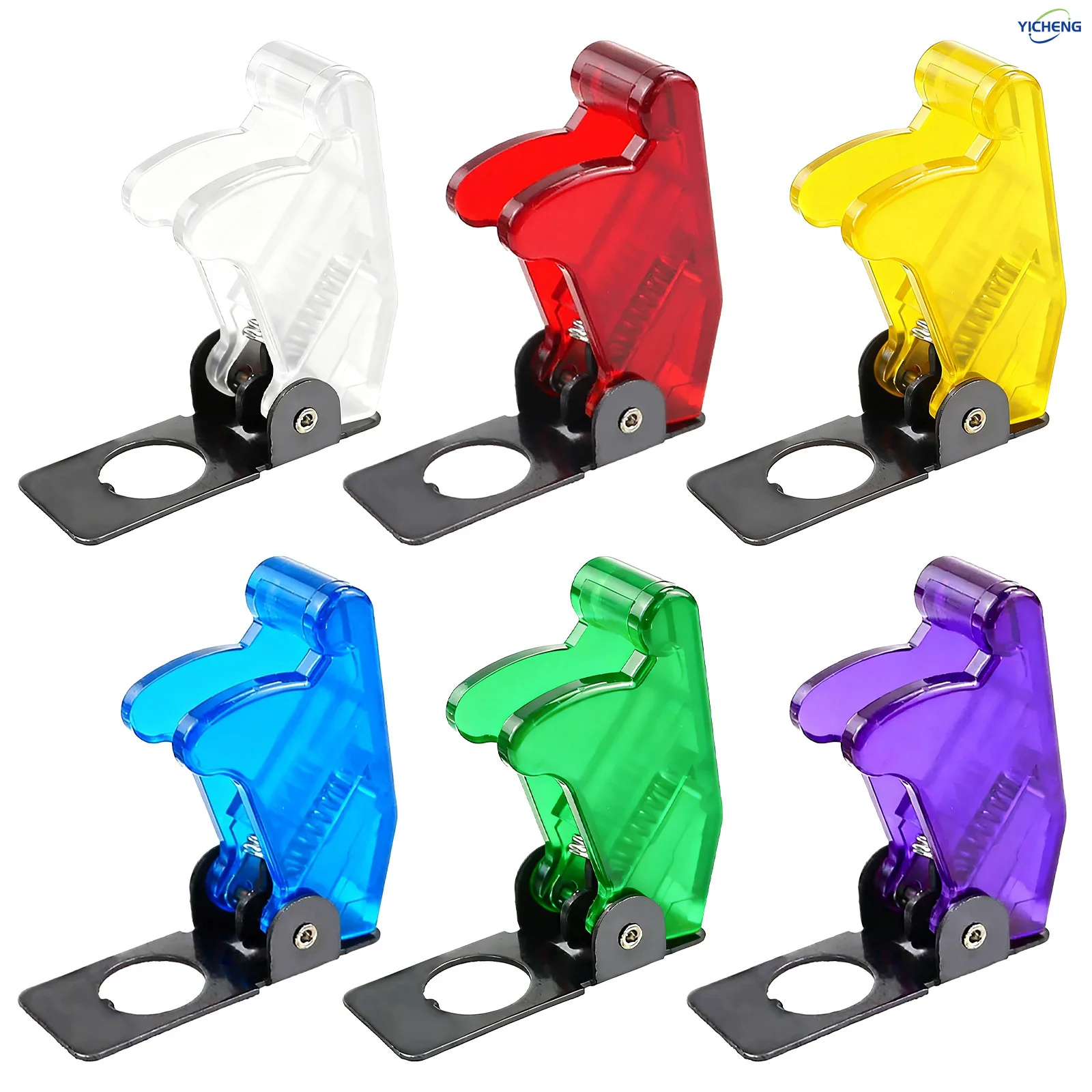 Picture 6: 10Pcs Safety Flip Covers for Toggle Bat-Handle Switch 12mm/0.47inch Mounting Hole