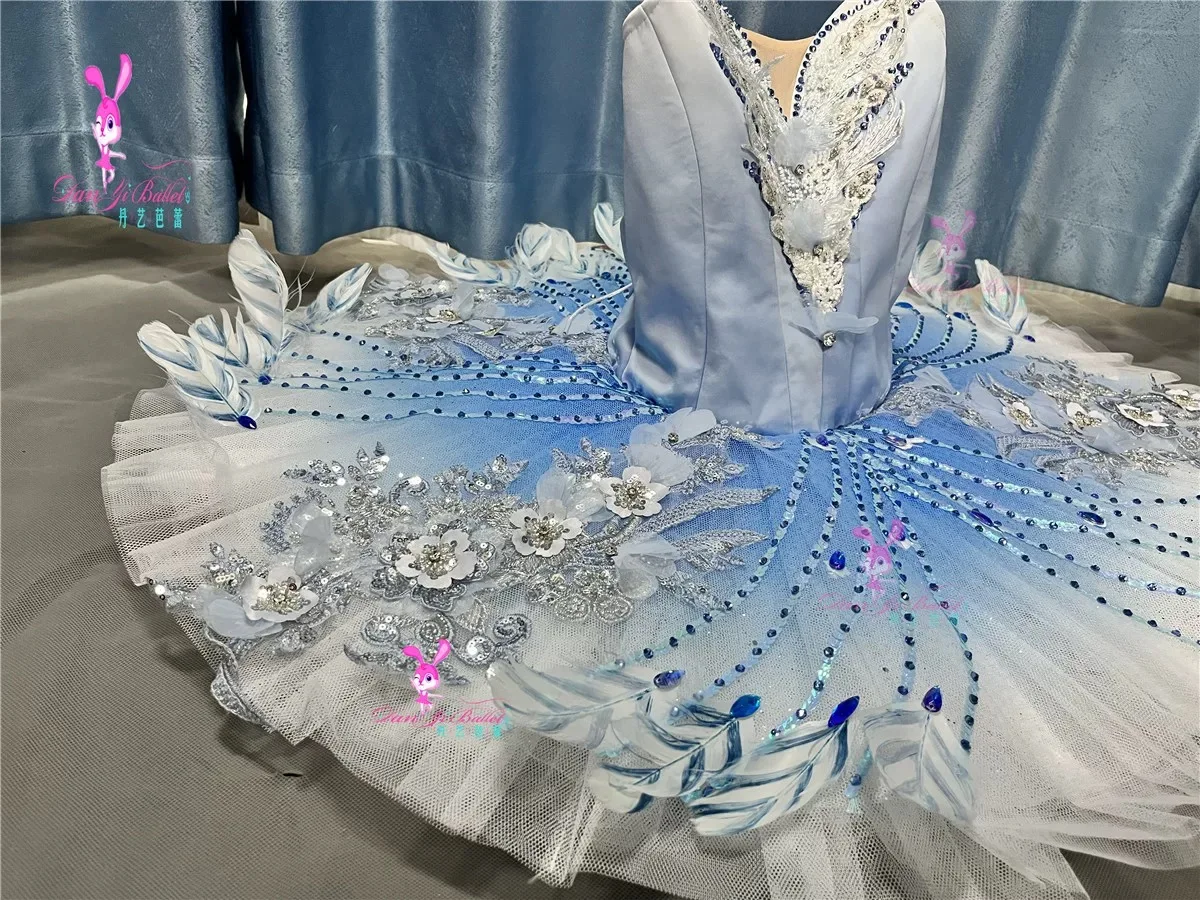 Danyi dance rabbit blue blue bird female ballet dress plate skirt tutu competition costume performance professional customizatio