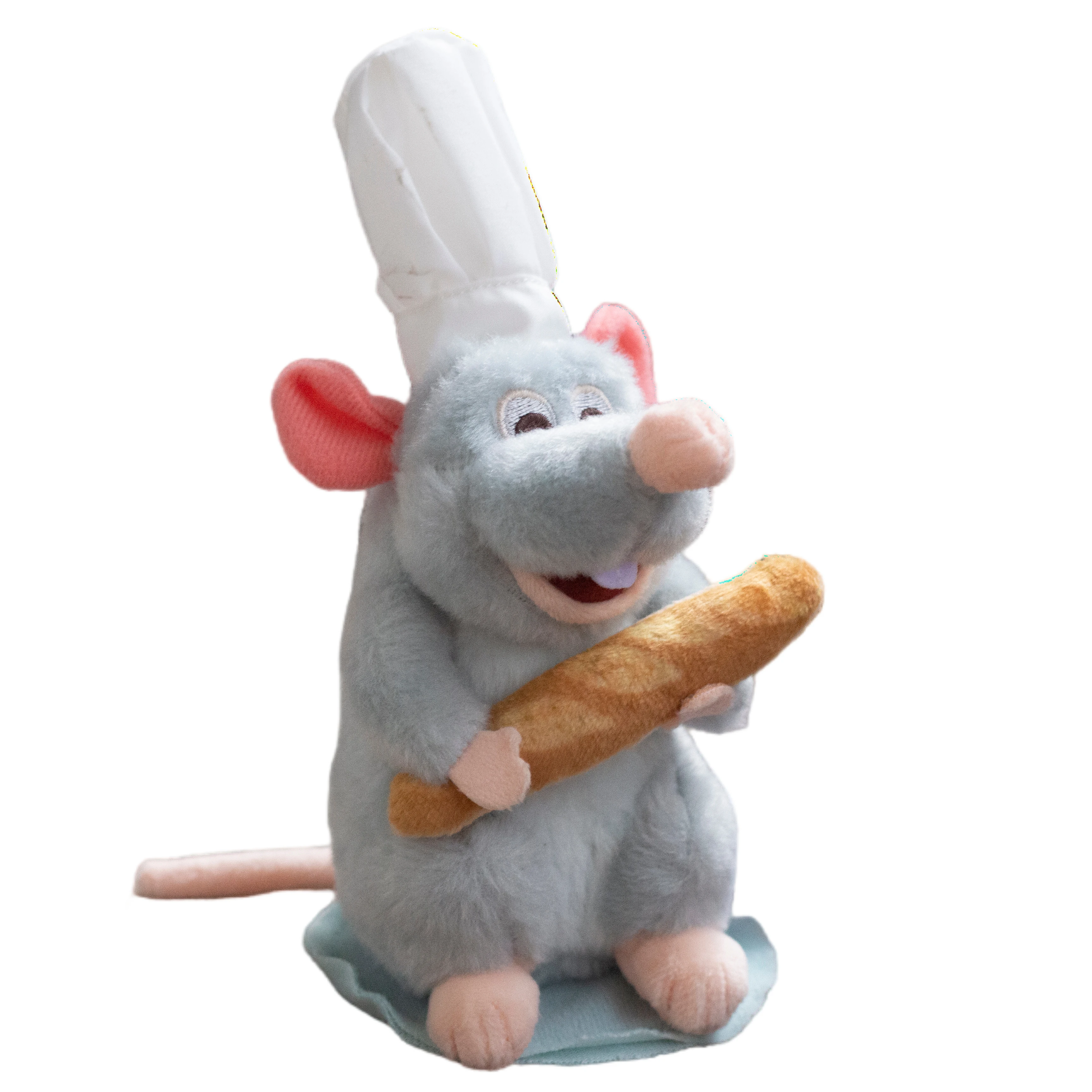 Disney Ratatouille Chef Remy Bread Magnetic Shoulder Pal Plush 5