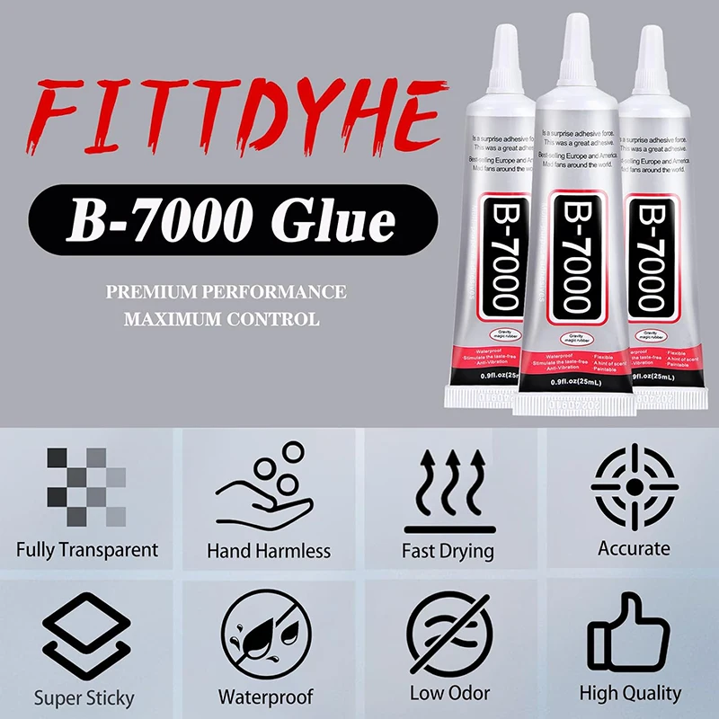 1pc B7000 T7000 Glue Clear Contact Phone Repair Adhesive Universal Glass Plastic DIY Multipurpose With Precision Applicator Tip