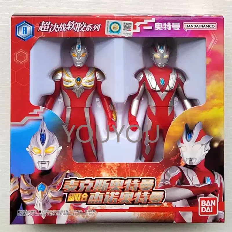 Figura de Ação Original Bandai Ultraman Gaea Agul Tregear Belial Atrocious para Crianças em Plástico Macio 14cm
