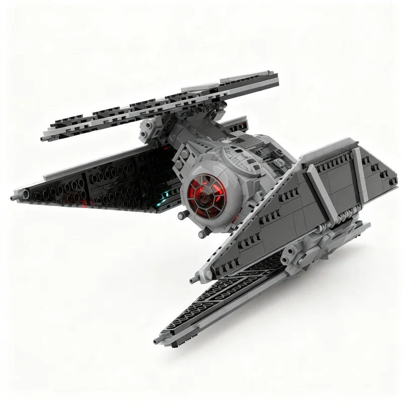 

NEW 793PCS Star Battle Movie MOC TIED Avenger Space Fighter Model DIY Creative Display Assembly Building Blocks Birthday Gift