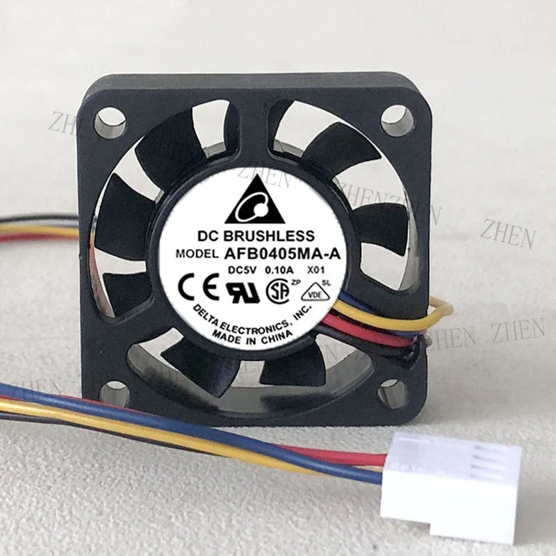 

S New for DELTA AFB0405MA-A DC5V 0.10A 4 wire silent cooling fan#QW