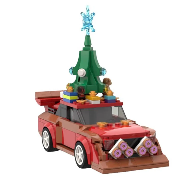 Bricklink MOC سيارة تقنية 76897 1985 عيد الميلاد Audied Sport Quattro S1 سرعة المركبات مجموعات ألعاب مكعبات البناء هدية الكريسماس #3
