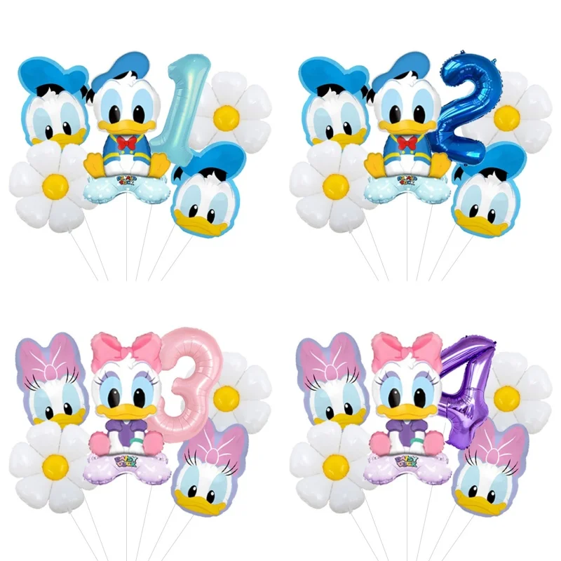 Cute Daisy  Donald Duck Mouse Party Balloons Boys and Girls Baby Shower Birthday Party Decorations Kids Classic Toys Air Gift