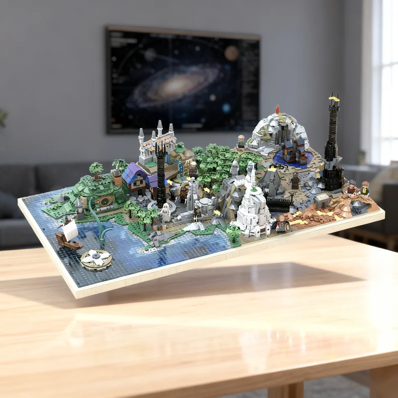 5315pcs MOC The Hobbit Lord The Rings LOTR - Map Middle-Earth Model Toys Building Blocks Construction Christmas Gift Craft Brick