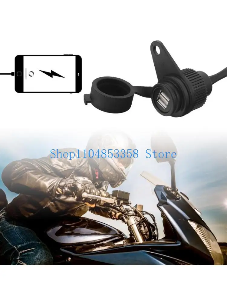 

652F Motorcycles Chargers Waterproof Twin USB Adapter for R1200GS R1250GS F700GS