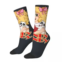 Cartoon Anime calzini grafici da uomo Unisex Candy Candy Harajuku Pattern stampato divertente novità Crew Sock regalo per ragazzi sito ufficiale