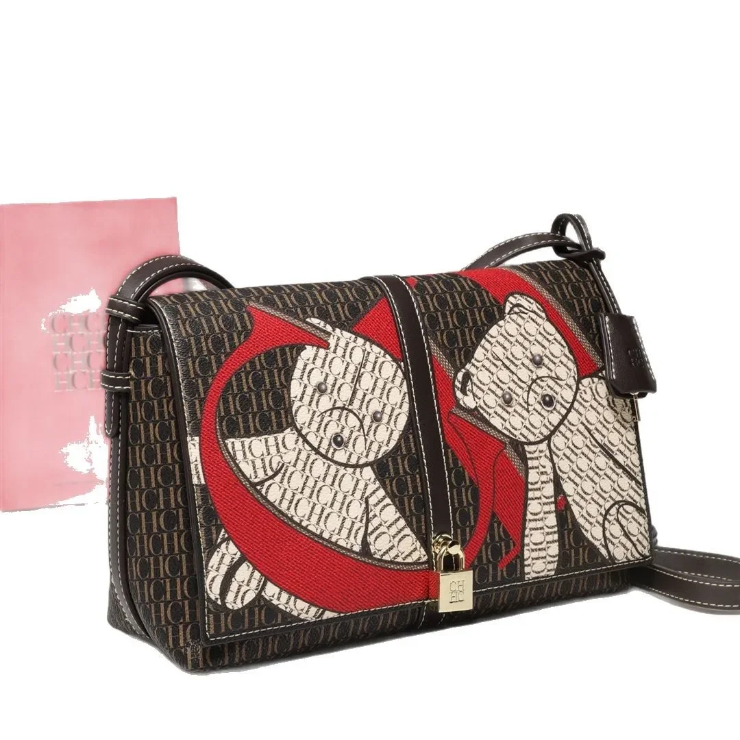 

Fashionable Women Bag Vintage Simple Trendy Design Letter Logo Crossbody Luxury Leather Tote Purse