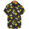 Pineapple Printed Men Hawaiian Shirt