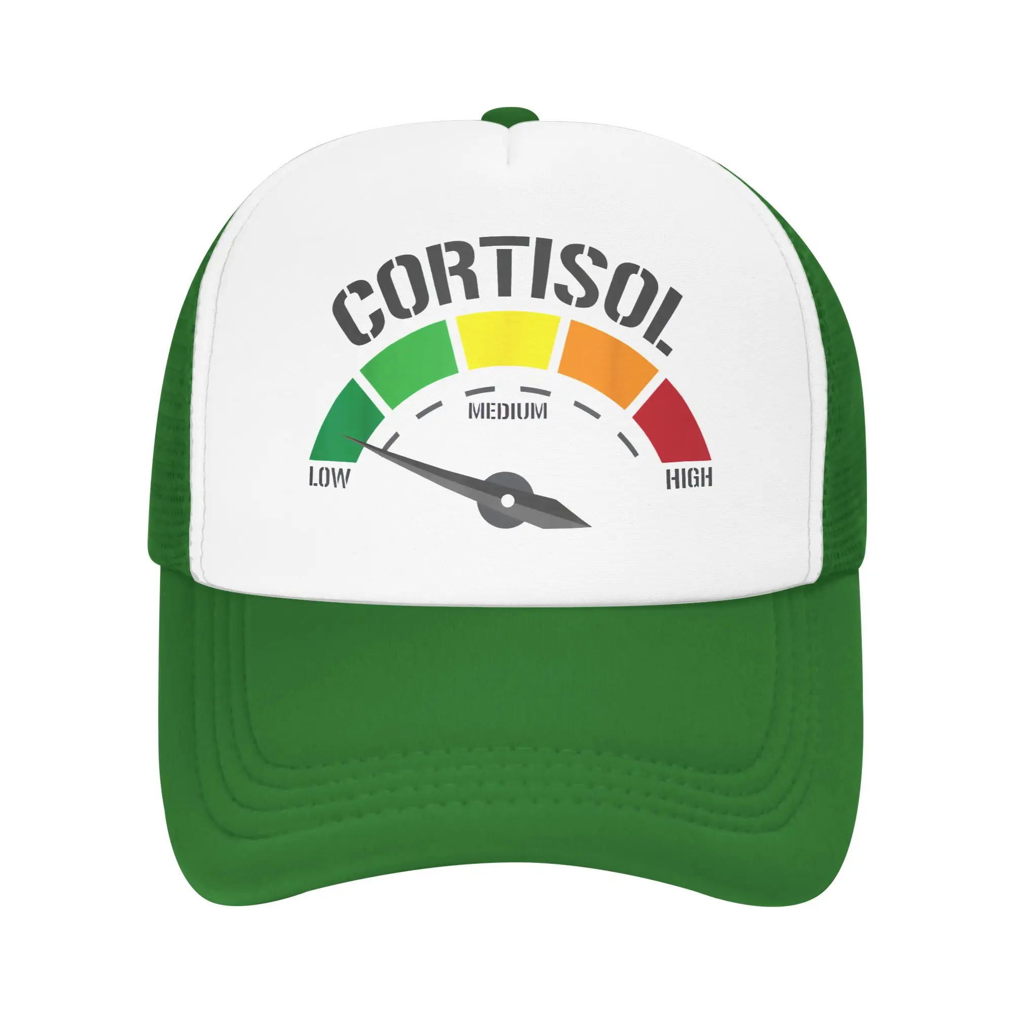 Low Cortisol Levels Funny Meme Trucker Hats Adult Dad Hat Trucker Hat Sun Caps Snapback Caps Mesh Baseball Cap Summer