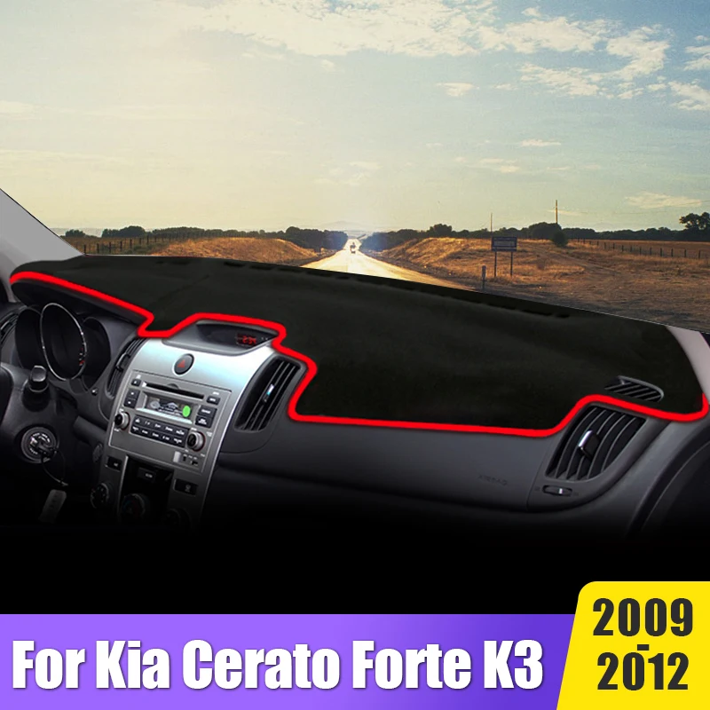 

Car Accessories For Kia Cerato Forte K3 2009 2010 2011 2012 Dashboard Cover Avoid Light Mats Anti-UV Non-Slip Pads Protector