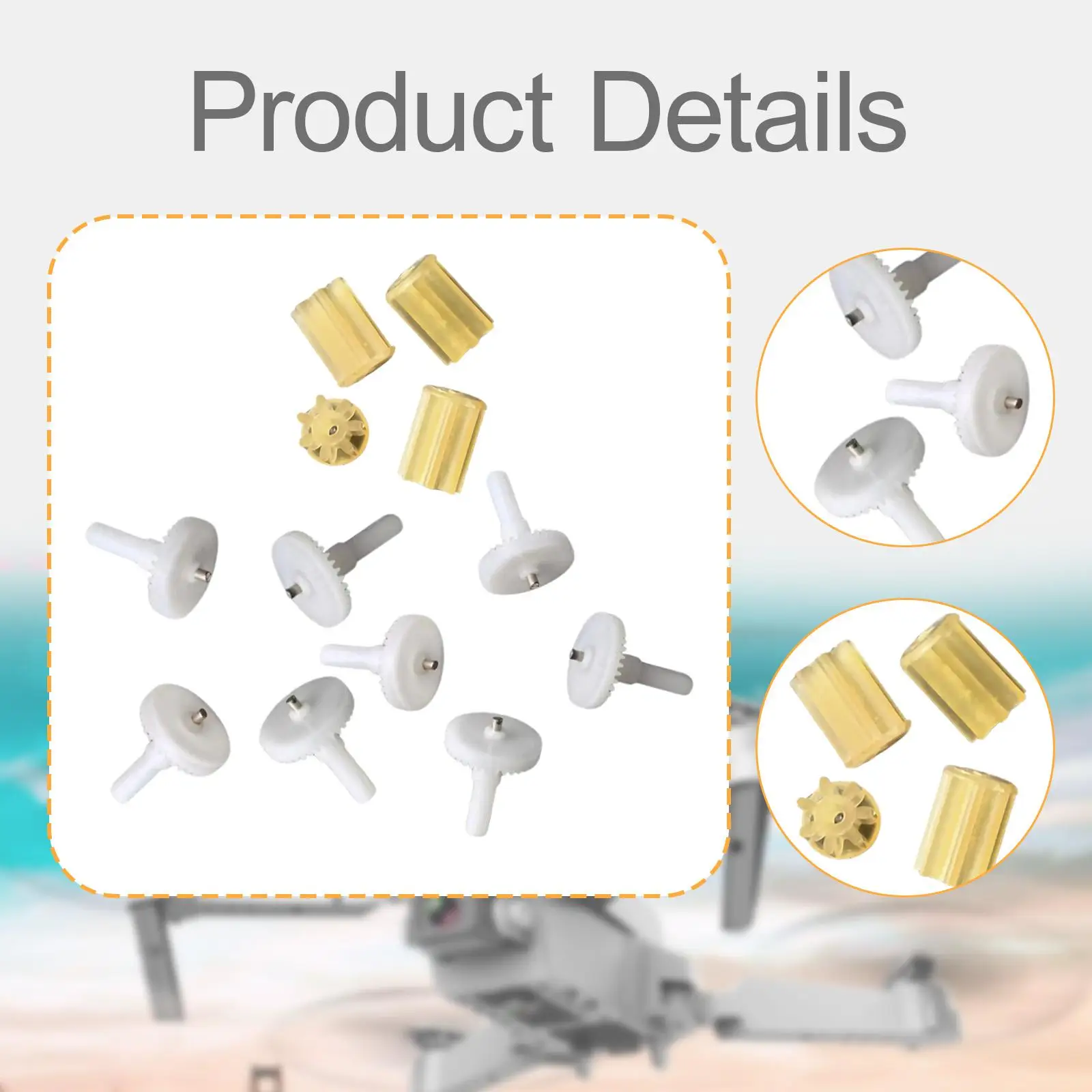 Sturdy Motor Gears Set Direct Replacement DIY RC Motors Big Gears for Eft E88pro Maintenance