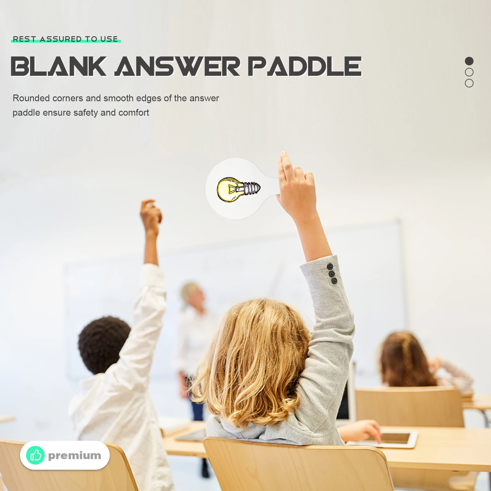 

4 Pcs Graffiti Children's Whiteboard Student Scoring Boards for Students Wood Portable Dry Erase Answer Paddlen