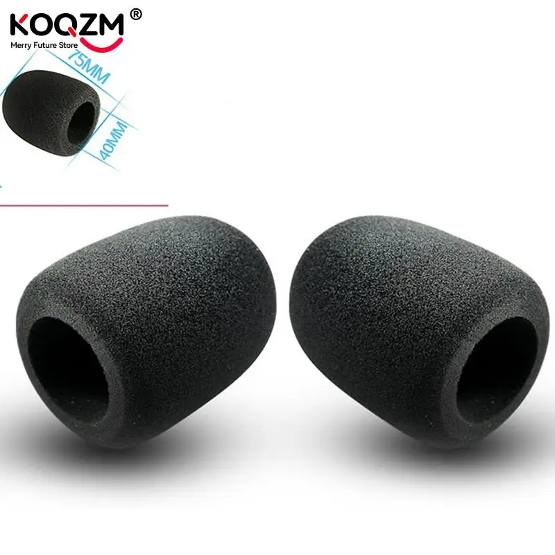 2pcs Microphone Foam Thicken Mic Cover Sponge Professional Studio WindScreen Protective Grill Shield Soft Microphone Cap