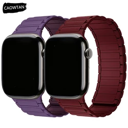 Magnetic Strap for Apple Watch Ultra2 Band 49mm 10 42 46mm 9 8 7 45 41mm Silicone Bandfor IWatch Series 6 5 4 Se 40 44mm 3 2