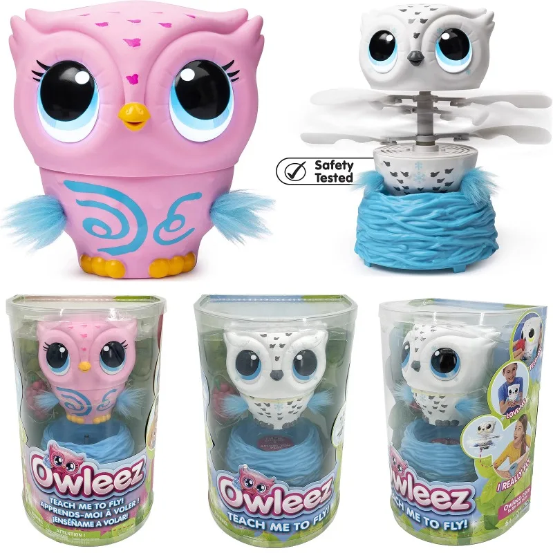 

New Surprise Original Owleez Flying Baby Owl Interactive Toy with Light and Sound Dolls Girls Play House Toys Holiday Gifts