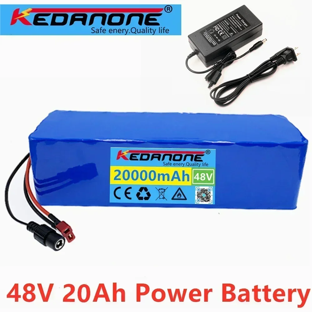 

SU 48v Lithium ion Battery 48V 20Ah 1000W 13S3P Li-ion Battery Pack For 54.6v E-bike Electric Bicycle Scooter With BMS + 2A Char