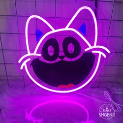 Smile cartoon cat neon lights apply to the bar party night club room decoration led neon lights to create an atmosphere