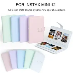 PU Leather Photo Paper Storage 3 inch 108 Pockets Film Camera Photo Album For Fujifilm Instax mini 12