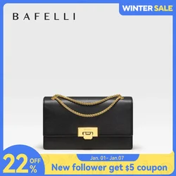 BAFELLI HANDBAG MULHERES 2023 NOVA MODA DEVE ALL-MATCHING MINIMALISTA CADEIA SACO DE CADEIA CASUAL VERSÁTIL ESTILO MARCA DE LUXO