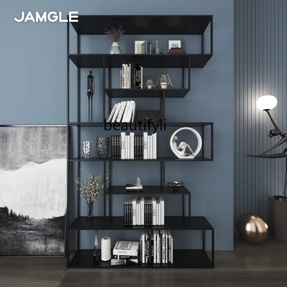 Shelf Floor to ceiling flower stand partition store display office bookcase Nordic