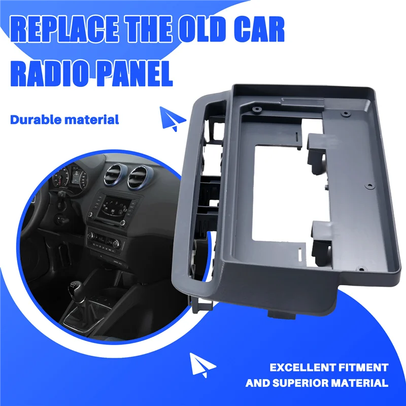 

For SEAT IBIZA 2012-2015 (9INCH) Car Radio Fascias Android GPS MP5 2 Din Head Unit Panel Dash Frame Installation